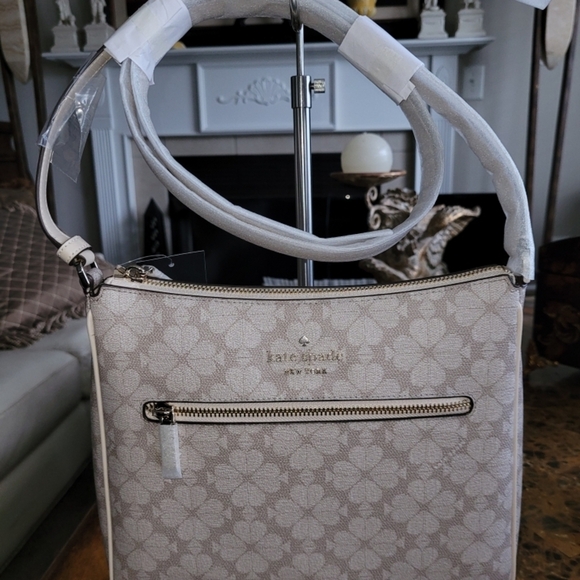 kate spade Handbags - Kate Spade Beige Floral Crossbody Bag NWT